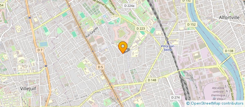 localisation de l'entreprise ANIMATIONS PARIS 2000 à VITRY SUR SEINE
