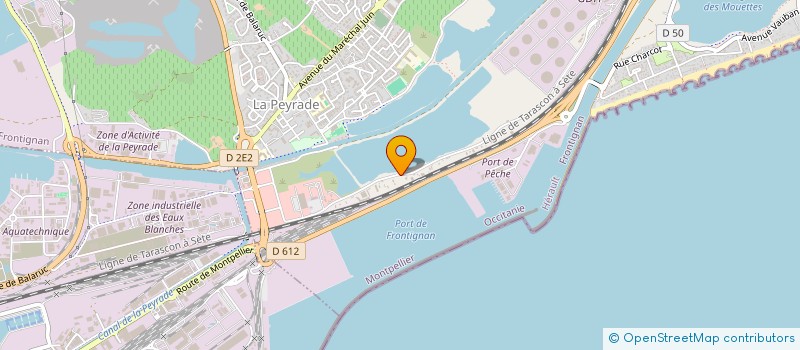 localisation de l'entreprise ANIMATIONS PUBLIQUES à FRONTIGNAN