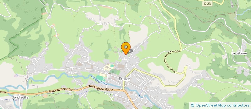 localisation de l'entreprise ANIMATIONS TOURISTIQUES EN HAUTE MEURTHE  FRAIZE