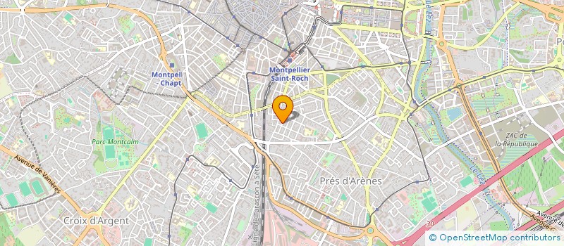 localisation de l'entreprise ANIMATIONS VARIETES YVES MONDIE à MONTPELLIER