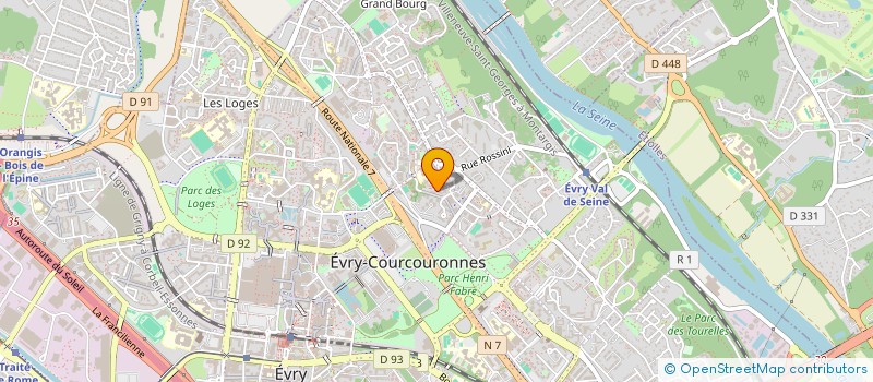 localisation de l'entreprise ANIMATITUDE à EVRY-COURCOURONNES