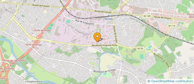 localisation de l'entreprise ANIMATONS FETES LOISIRS  VERTOU