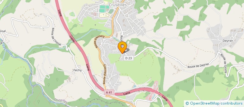 localisation de l'entreprise ANIMATOU 74  CERCIER