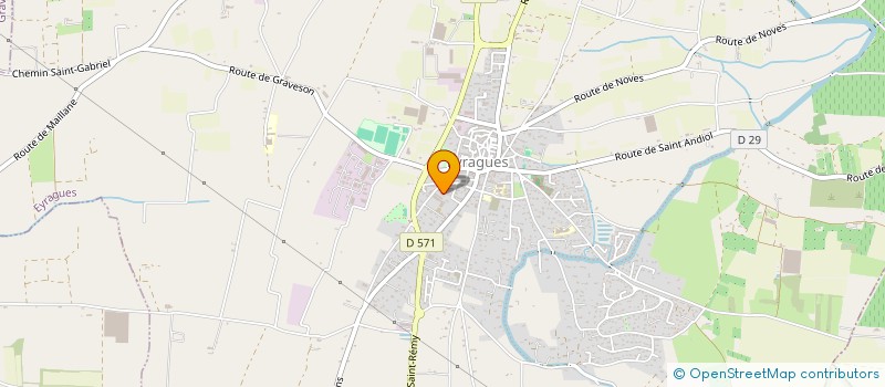 localisation de l'entreprise ANIMAUX CHASSE PECHE (ACP)  EYRAGUES