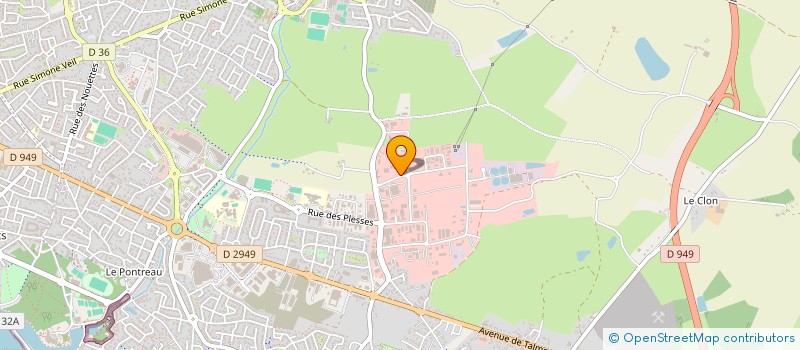 localisation de l'entreprise ANIMAUX CO à LES SABLES D'OLONNE