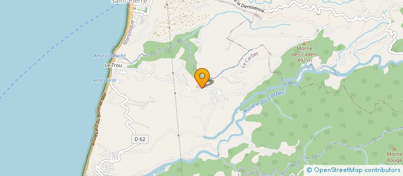 localisation de l'entreprise ANIMAUX DU MONDE MARTINIQUE  LE CARBET