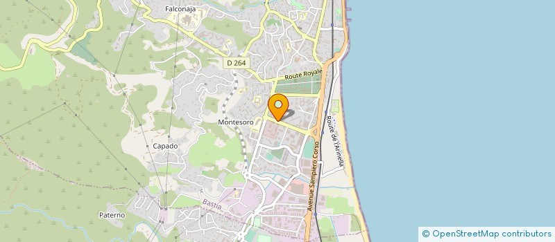 localisation de l'entreprise ANIMAUX EN DETRESSE DE CORSE à BASTIA