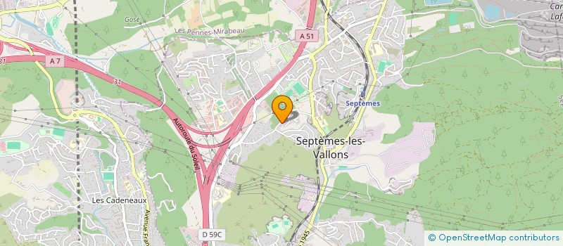 localisation de l'entreprise ANIMAUX ET NATURE  SEPTEMES-LES-VALLONS