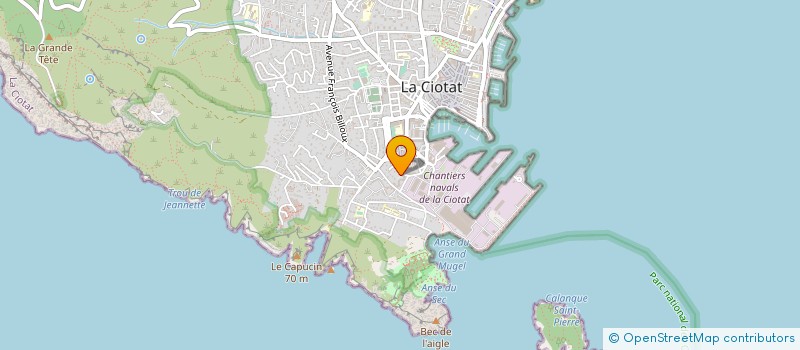 localisation de l'entreprise ANIMAZUR  LA CIOTAT