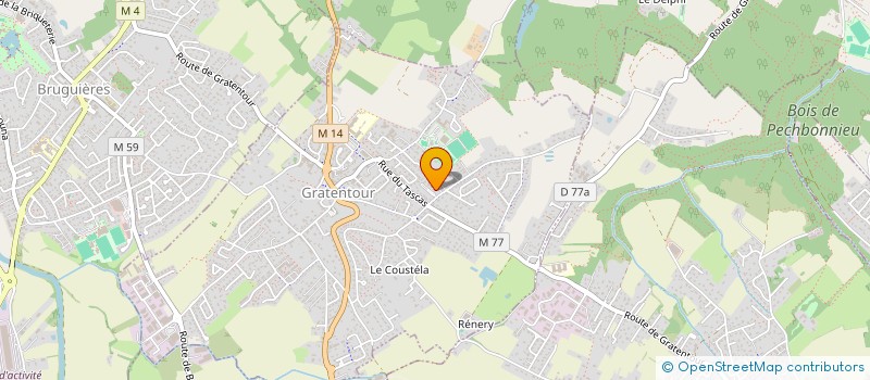 localisation de l'entreprise ANIMAZUR  GRATENTOUR