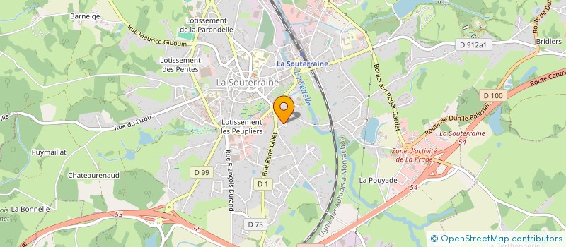 localisation de l'entreprise ANIME TA CITE à LA SOUTERRAINE
