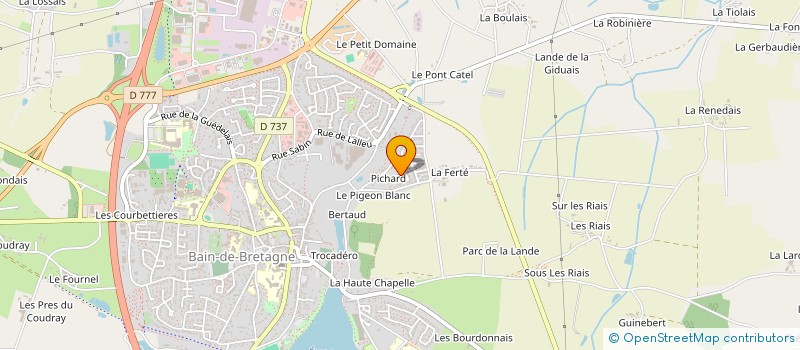 localisation de l'entreprise ANIMED  BAIN-DE-BRETAGNE