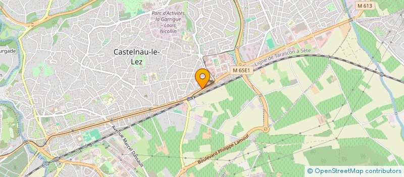 localisation de l'entreprise ANIMEGA à CASTELNAU-LE-LEZ