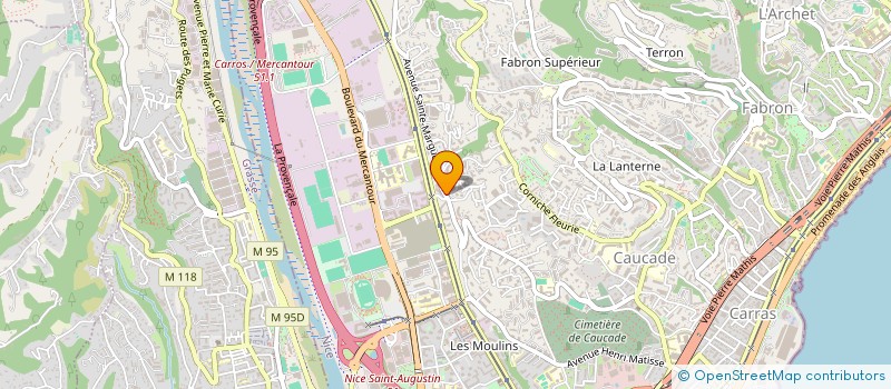 localisation de l'entreprise ANIMETSENS à NICE