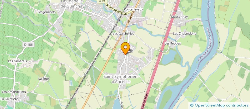 localisation de l'entreprise ANIMO  SAINT-SYMPHORIEN-D'ANCELLES