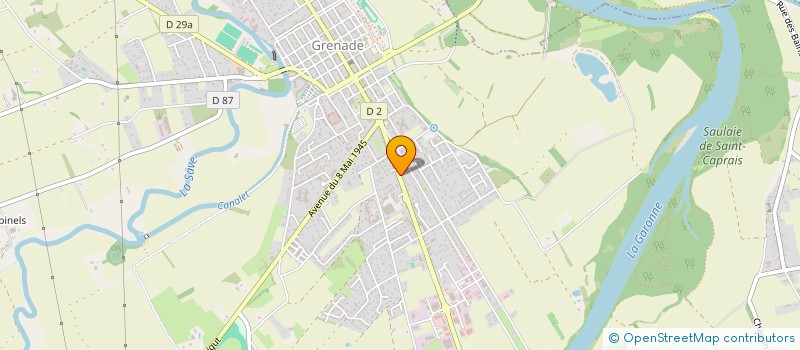 localisation de l'entreprise ANIMO'MIAM  GRENADE SUR GARONNE