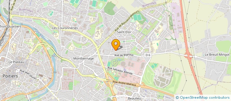 localisation de l'entreprise ANIMO PLEX à POITIERS