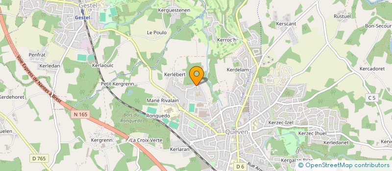 localisation de l'entreprise ANIMO'SENS  QUEVEN