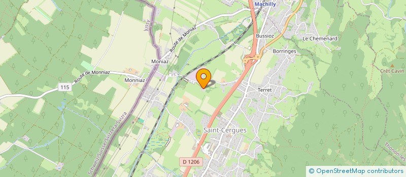 localisation de l'entreprise ANIMOTEL  SAINT-CERGUES