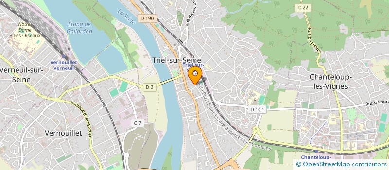 localisation de l'entreprise ANIMS' EN SEINE à TRIEL-SUR-SEINE