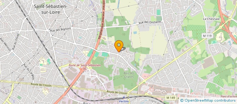 localisation de l'entreprise ANIN  SAINT-SEBASTIEN-SUR-LOIRE