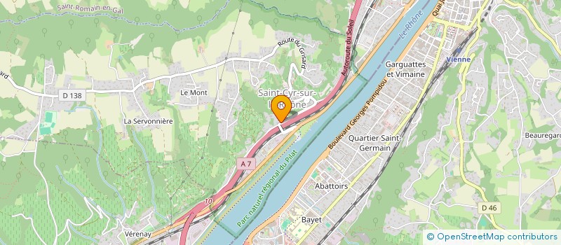 localisation de l'entreprise ANINVEST  SAINT-CYR-SUR-LE-RHONE