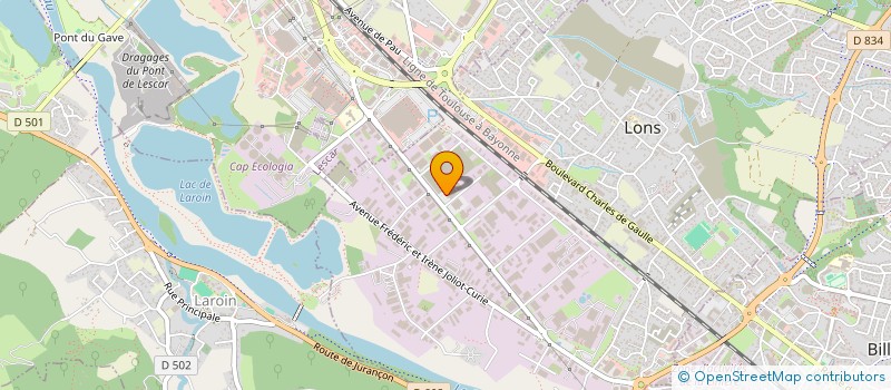 localisation de l'entreprise ANIREF  LONS