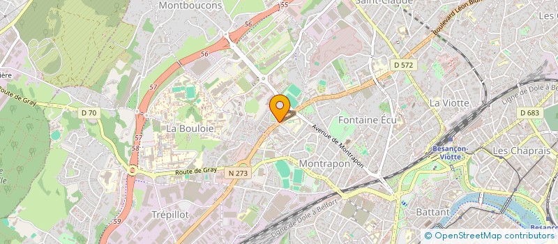 localisation de l'entreprise ANIS à BESANCON