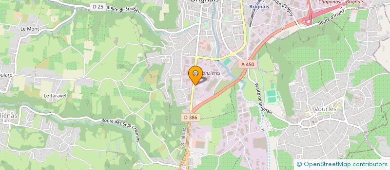 localisation de l'entreprise ANIS à BRIGNAIS