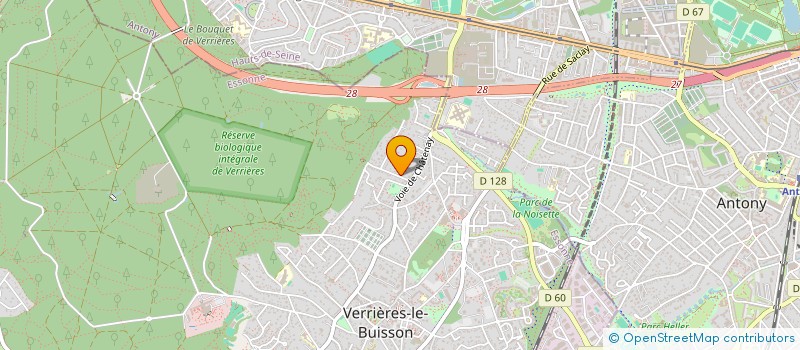 localisation de l'entreprise ANIS BESBES CRBV à VERRIERES-LE-BUISSON