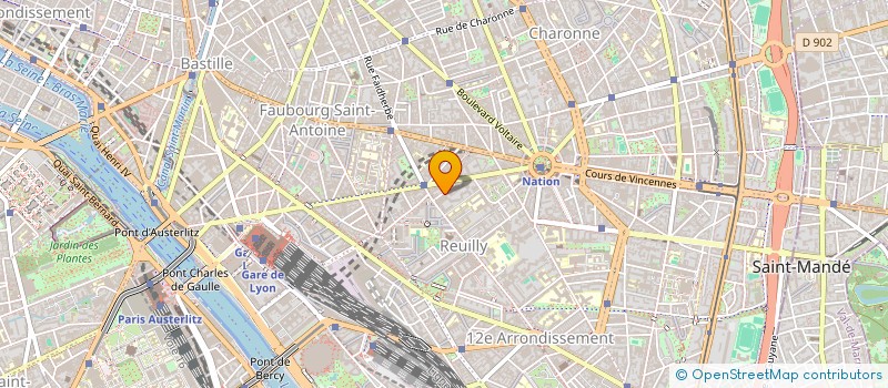 localisation de l'entreprise ANIS DECORATION  PARIS 12