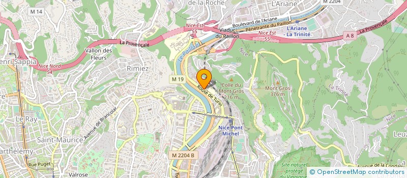 localisation de l'entreprise ANIS EXPRESS à NICE