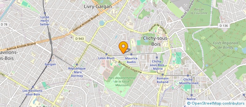 localisation de l'entreprise ANIS TRANSPORT à CLICHY-SOUS-BOIS