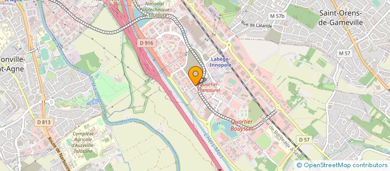 localisation de l'entreprise ANISEN à LABEGE