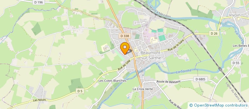 localisation de l'entreprise ANISS  BEAUMONT-SUR-SARTHE