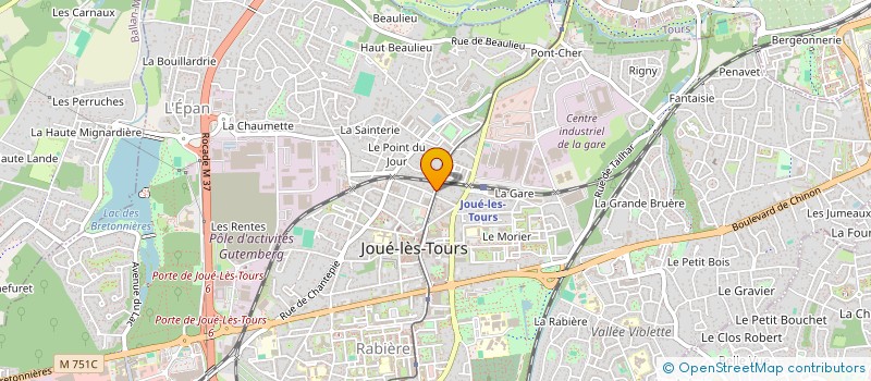 localisation de l'entreprise ANISSA VOYAGES à JOUE-LES-TOURS
