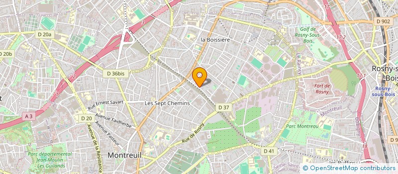 localisation de l'entreprise ANITA  MONTREUIL