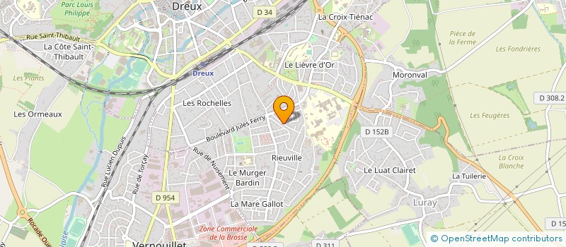 localisation de l'entreprise ANITA JULIEN CONSEIL à DREUX