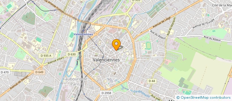localisation de l'entreprise ANITA LISO à VALENCIENNES