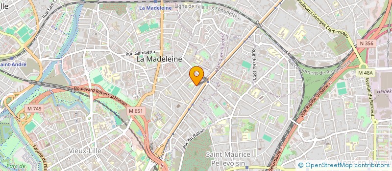 localisation de l'entreprise ANITA PRESTATIONS à LA MADELEINE