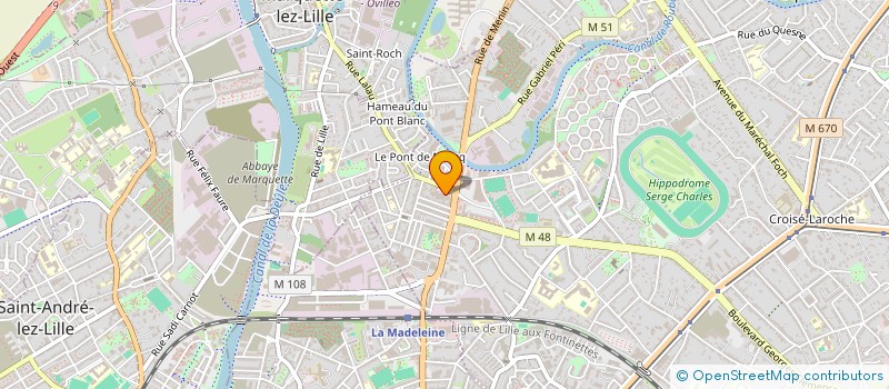 localisation de l'entreprise ANIVLETTE à MARCQ-EN-BARŒUL