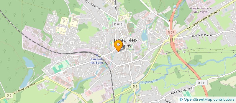 localisation de l'entreprise ANIYA à LUXEUIL-LES-BAINS