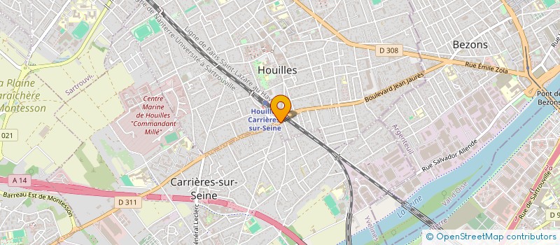 localisation de l'entreprise ANIZ  HOUILLES