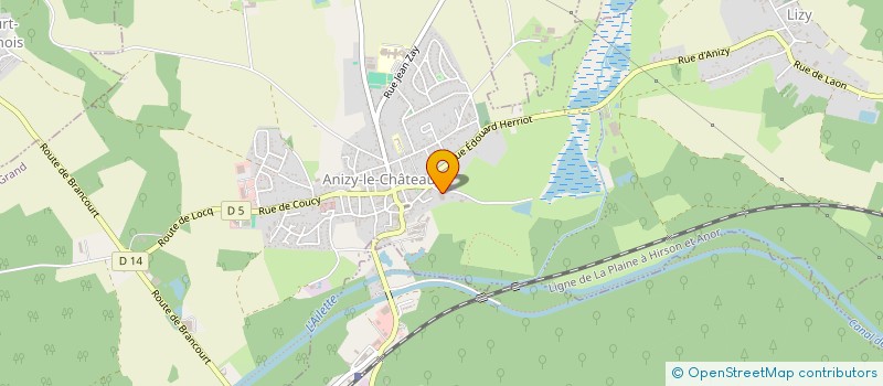 localisation de l'entreprise ANIZY MATERIEL DE CONFECTION à ANIZY-LE-GRAND