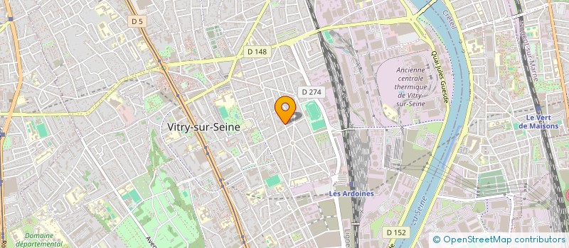localisation de l'entreprise ANJ à VITRY-SUR-SEINE