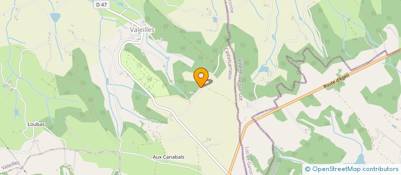 localisation de l'entreprise ANJ  VALEILLES