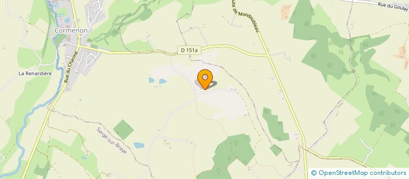 localisation de l'entreprise ANJ  CORMENON