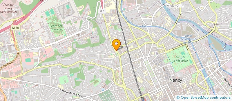 localisation de l'entreprise ANJ  NANCY