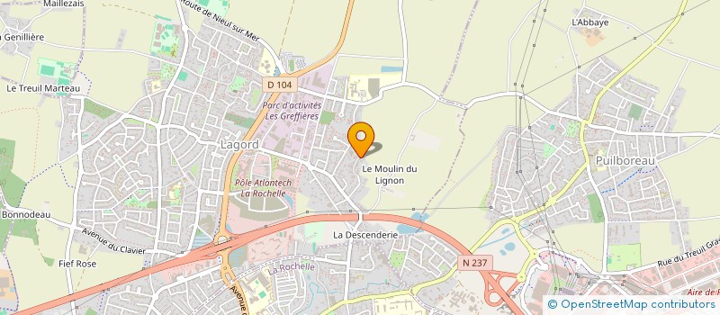 localisation de l'entreprise ANJ INVEST  LAGORD