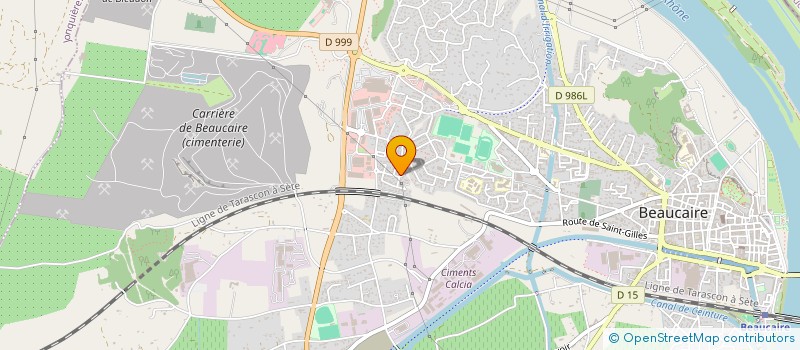 localisation de l'entreprise ANJ OPTIQUE à BEAUCAIRE